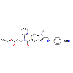 3-[[[2-[[(4-氰基苯基)氨基]甲基]-1-甲基-1H-苯并咪唑-5-基]羰基]吡啶-2-基氨基]丙酸乙酯