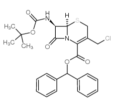 7Β-叔丁氧羰基氨基-3-氯甲基-3-头孢烯-4-羧酸二苯甲酯