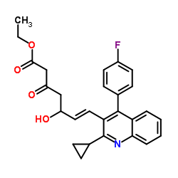 (E)-7-[2-环丙基-4-(4-氟苯基)-3-喹啉基]-5-羟基-3-氧代-6-庚烯酸乙酯