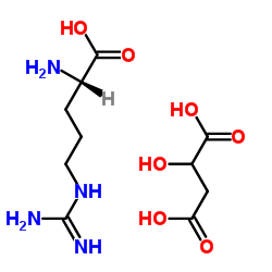 (2S)-2-amino-5-(diaminomethylideneamino)pentanoic acid,2-hydroxybutanedioic acid