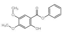 2-羟基-4,5-二甲氧基苯甲酸苯酯