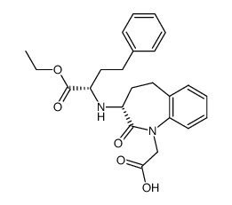 3-<<1-Ethoxycarbonyl-3-phenyl-(1S)-propyl>amino>-2,3,4,5-tetrahydro-2-oxo-1-(3R)-benzazepine-1-acetic acid