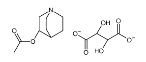 [(3R)-1-azabicyclo[2.2.2]octan-3-yl] acetate,(2R,3R)-2,3-dihydroxybutanedioate