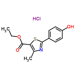 Ethyl 2-(4-hydroxyphenyl)-4-methyl-1,3-thiazole-5-carboxylate hydrochloride (1:1)