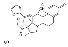 	[(9R,10S,11S,13S,14S,16R,17R)-9-chloro-17-(2-chloroacetyl)-11-hydroxy-10,13,16-trimethyl-3-oxo-6,7,8,11,12,14,15,16-octahydrocyclopenta[a]phenanthren-17-yl] furan-2-carboxylate,hydrate