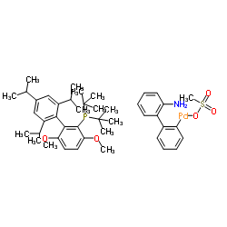 甲磺酸(2-二叔丁基膦基-3.6-二甲氧基-2′,4′,6′-三异丙基-1,1′-联苯基)(2-氨基-1,1'-联苯-2-基)钯(II)