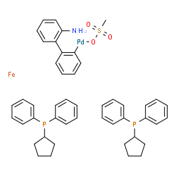 Methanesulfonato[1,1'-bis(diphenylphosphino)ferrocene)](2'-amino-1,1'-biphenyl-2-yl)palladium(II), min. 98% [DPPF Palladacycle Gen. 3]