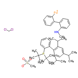ditert-butyl-[2-(2,4,6-triisopropylphenyl)phenyl]phosphane;dichloromethane;methanesulfonate;[2-[2-(methylamino)phenyl]phenyl]palladium(1+)