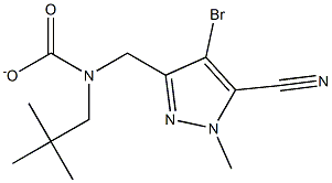 tert-butyl((4-bromo-5-cyano-1-methyl-1H-pyrazol-3-yl)methyl)(methyl)carbamate	