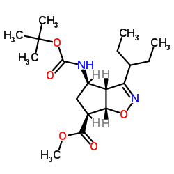(3aR,4R,6S,6aS)-4-[叔丁氧羰基氨基]-3-(1-乙基丙基)-3a,5,6,6a-四氢-4H-环戊并[d]异恶唑-6-羧酸甲酯	