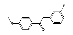 2-(3-fluorophenyl)-1-(4-methylsulfanylphenyl)ethanone	