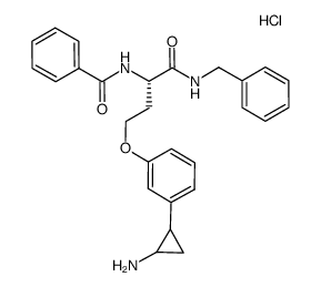 N-[(1S)-3-[3-(反-2-氨基环丙基)苯氧基]-1-(苄基氨基甲酰)丙基]苯甲酰胺盐酸盐