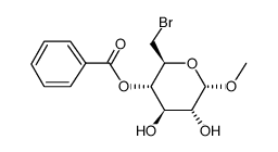 甲基-4-O-苯甲酰基- 6-脱氧-6-溴-alpha-D-吡喃葡萄糖苷