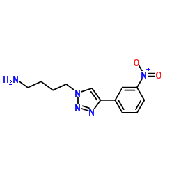 4-[4-(3-Nitrophenyl)-1H-1,2,3-triazol-1-yl]-1-butanamine	