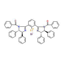 溴化[[1,3-双[(4S,5S)-1-苯甲酰-4,5-二苯基-2-咪唑啉-2-基]苯]钯