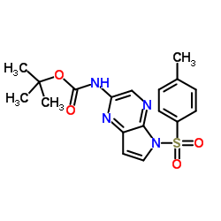 2-Methyl-2-propanyl {5-[(4-methylphenyl)sulfonyl]-5H-pyrrolo[2,3-b]pyrazin-2-yl}carbamate	