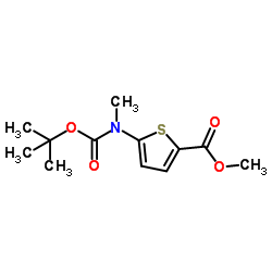 Methyl 5-(methyl{[(2-methyl-2-propanyl)oxy]carbonyl}amino)-2-thiophenecarboxylate	