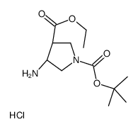 1-O-tert-butyl 3-O-ethyl (3R,4S)-4-aminopyrrolidine-1,3-dicarboxylate,hydrochloride	