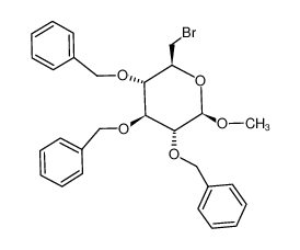 苄基-2,3,4-O-三苄基- 6-脱氧-6-溴-beta-D-吡喃葡萄糖苷