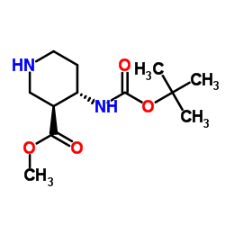 反式-4-Boc-氨基哌啶-3-甲酸甲酯	