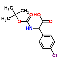 N-叔丁氧羰基氨基-(4-氯苯基)乙酸	