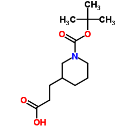1-叔丁氧羰基-3-哌啶丙酸	