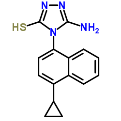 5-氨基-4-(4-环丙基-1-萘)-2,4-二氢-3H-1,2,4-噻唑-3-硫酮	