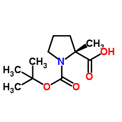 1-叔丁氧羰基-(R)-2-甲基吡咯烷-2-羧酸	