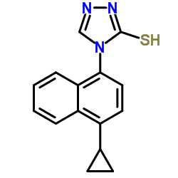 4-(4-环丙基萘-1-基)-4H-1,2,4-三唑-3-硫醇	