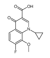1-环丙基-7-氟-8-甲氧基-4-氧代-1,4-二氢喹啉-3-甲酸	