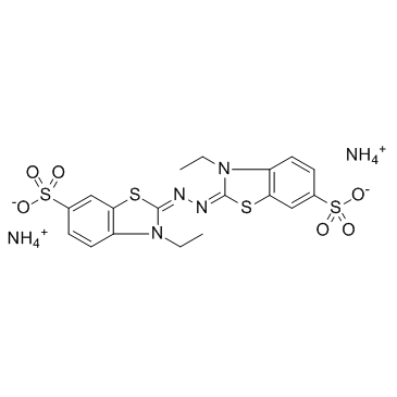 2,2'-联氮双(3-乙基苯并噻唑啉-6-磺酸)二铵盐   ABTS